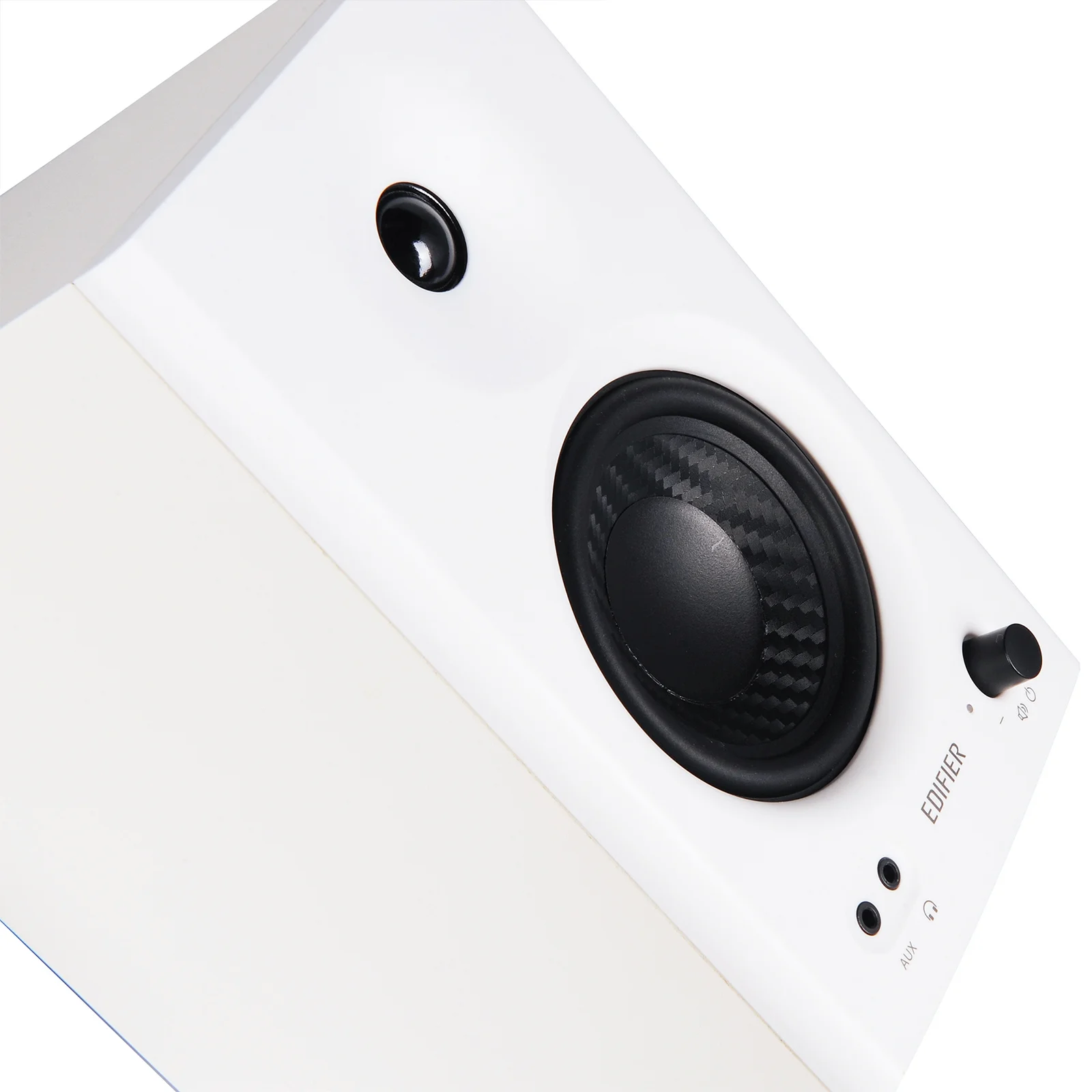 MR4 Powered Studio Monitor Speakers, 4" Active Near-Field Monitor Speaker - White (Pair) - Imagen 2