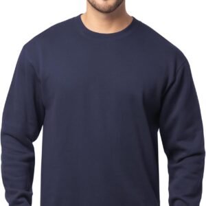 Men'S Eversoft Fleece Crewneck Sweatshirts, Moisture Wicking & Breathable, Sizes S-4X