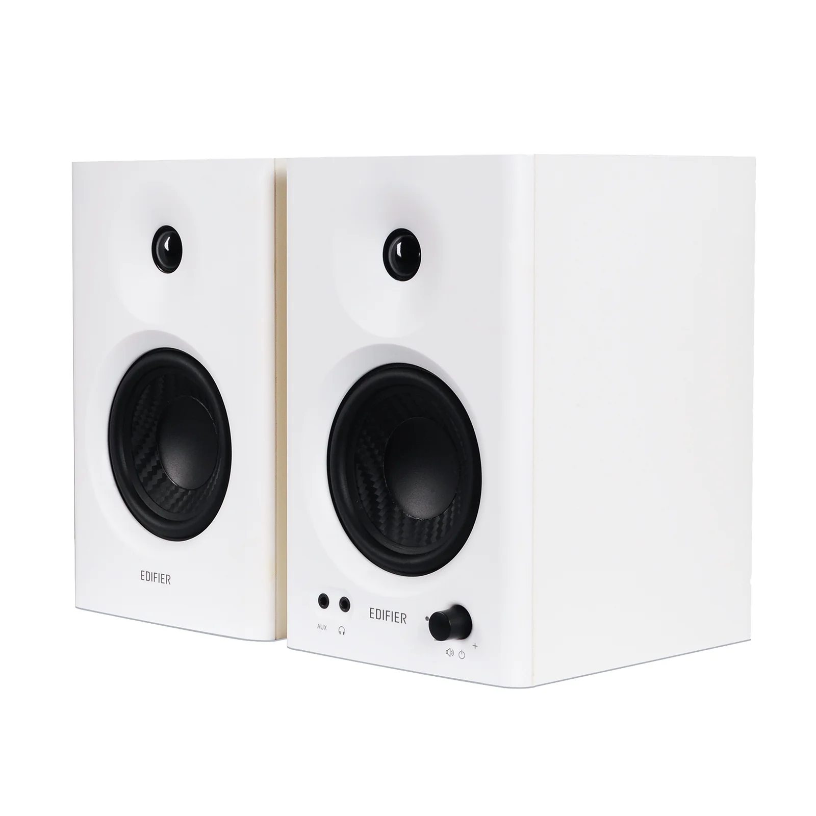 MR4 Powered Studio Monitor Speakers, 4" Active Near-Field Monitor Speaker - White (Pair) - Imagen 7