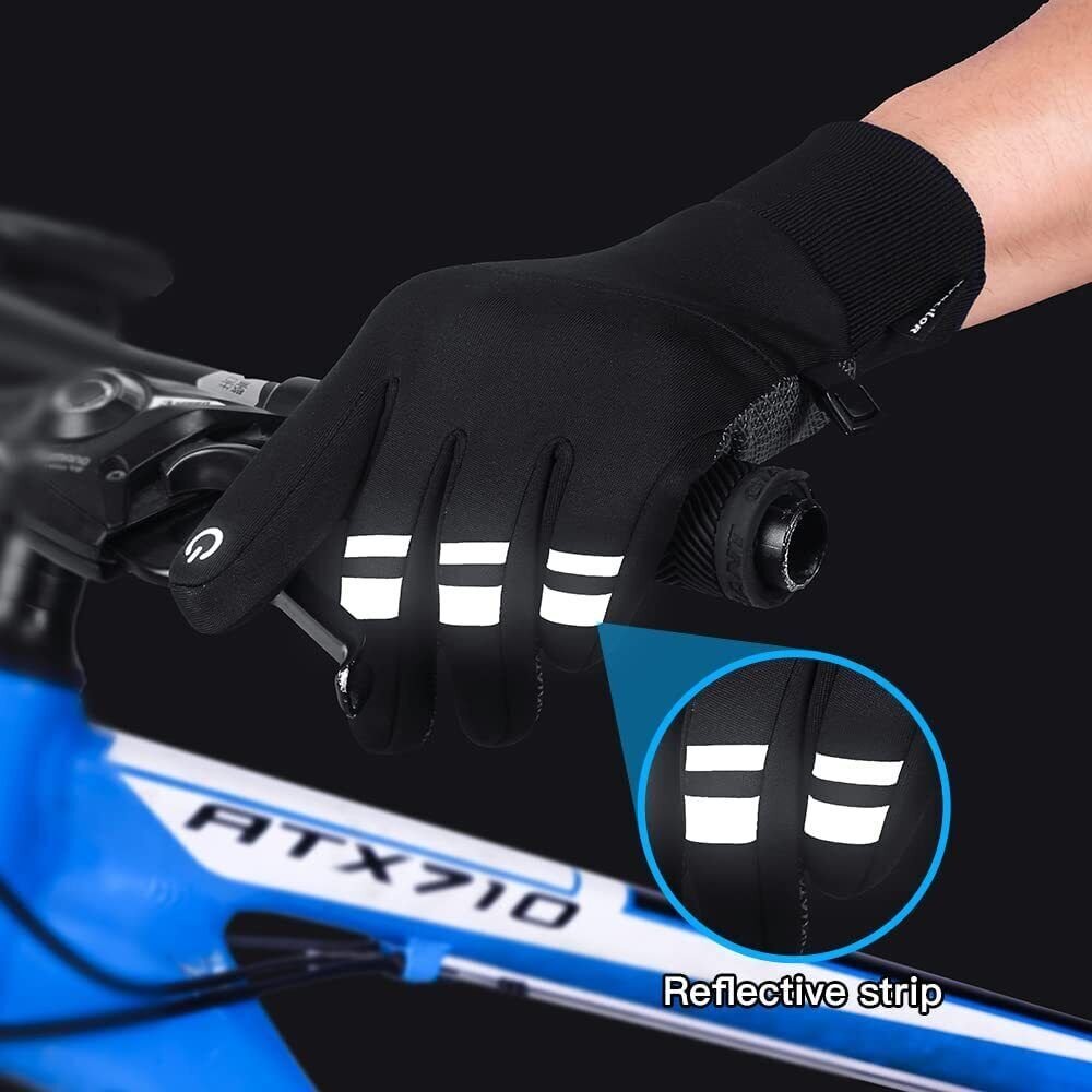 Women Men Winter Thermal Windproof Waterproof Touch Screen Warm Gloves Mittens - Imagen 5